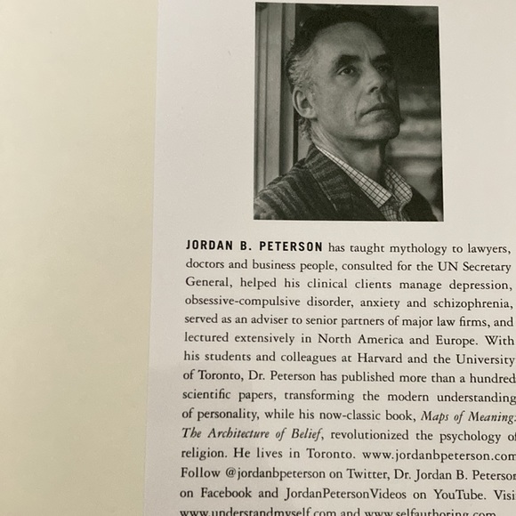 12 Rules for Life By Jordan Peterson Hardcover Book - Picture 5 of 5